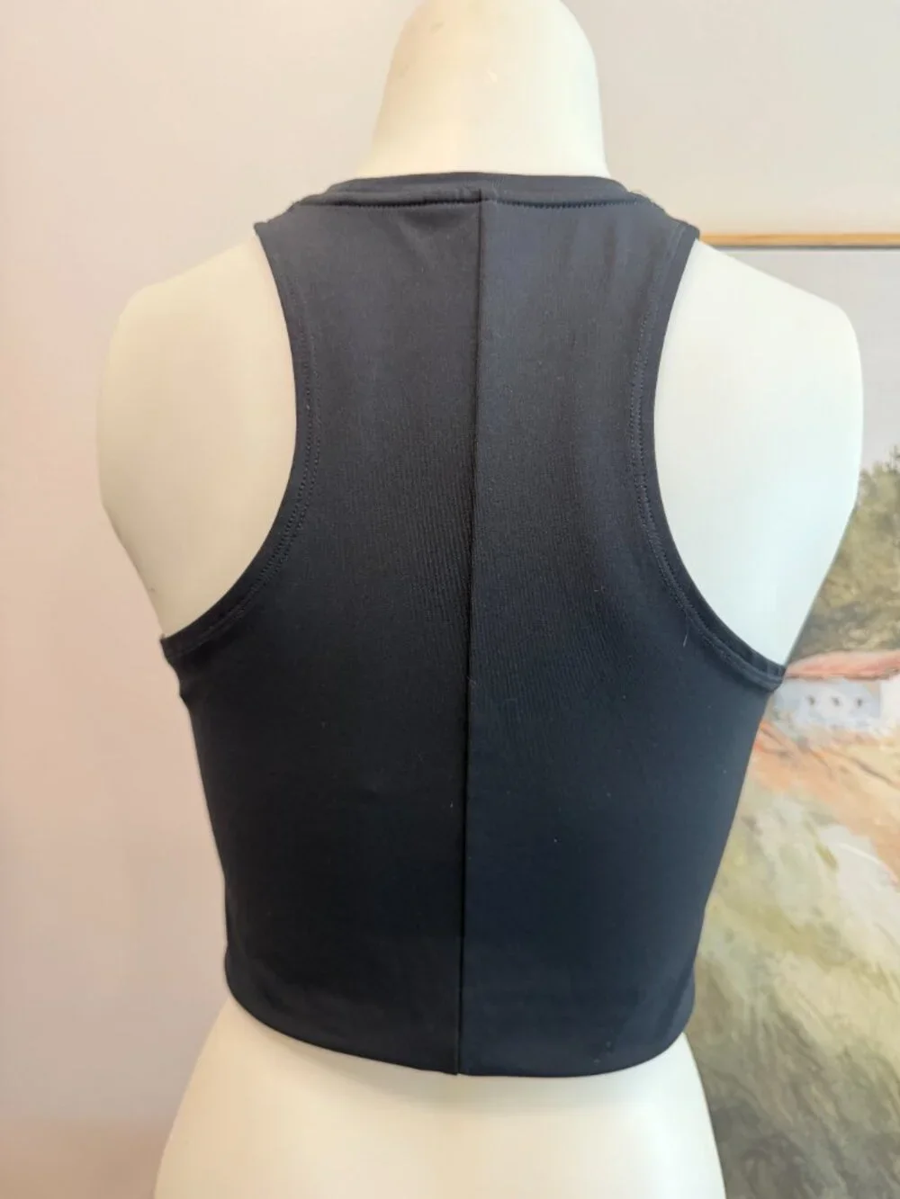 Nike Pro Dri-Fit Crop Tank Top Women's Size L Black